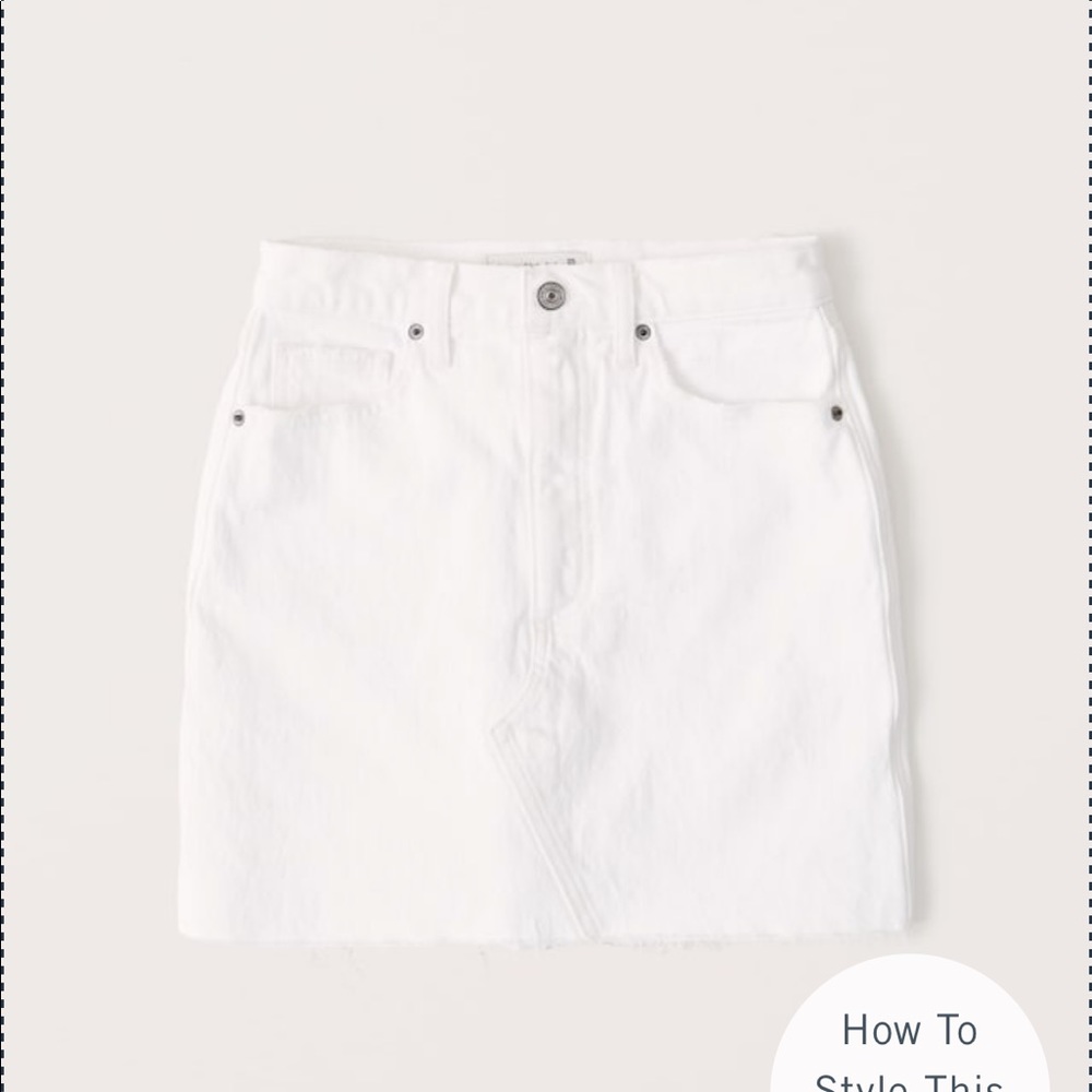 Abercrombie curve love high waisted denim skirt